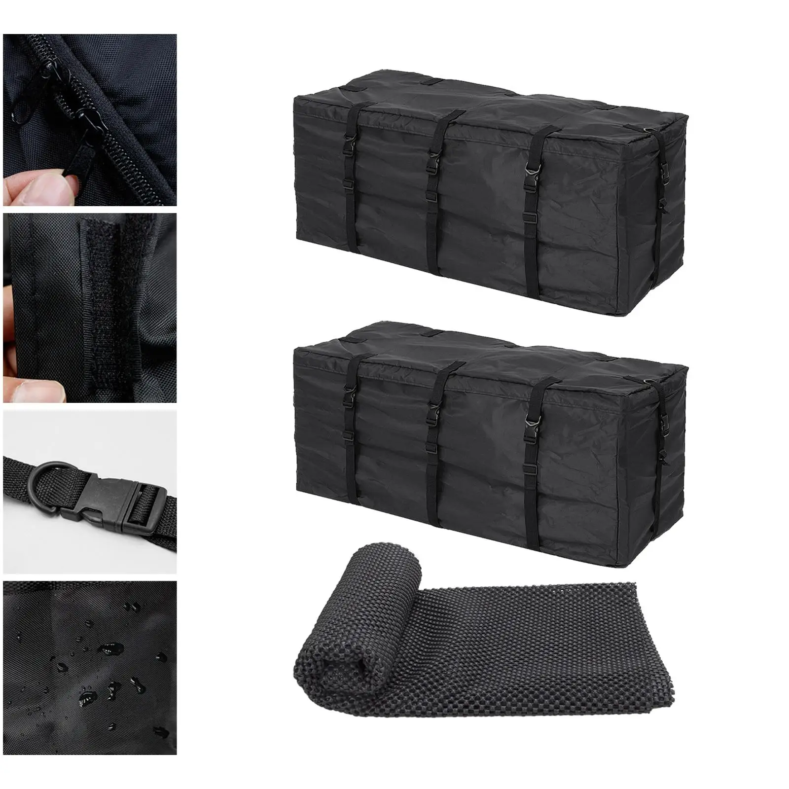 Car Rooftop Bag Durable Travel Accessories Waterproof Roof Luggage Cargo Carrier Bag Car Roof Luggage Bag for Vehicles Cars