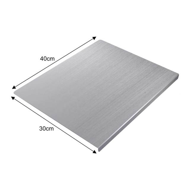 Jia Inc. Enamel on Stainless Steel Cutting Board | Hard, Smooth Surface | Heat Resistant | Easy to Clean