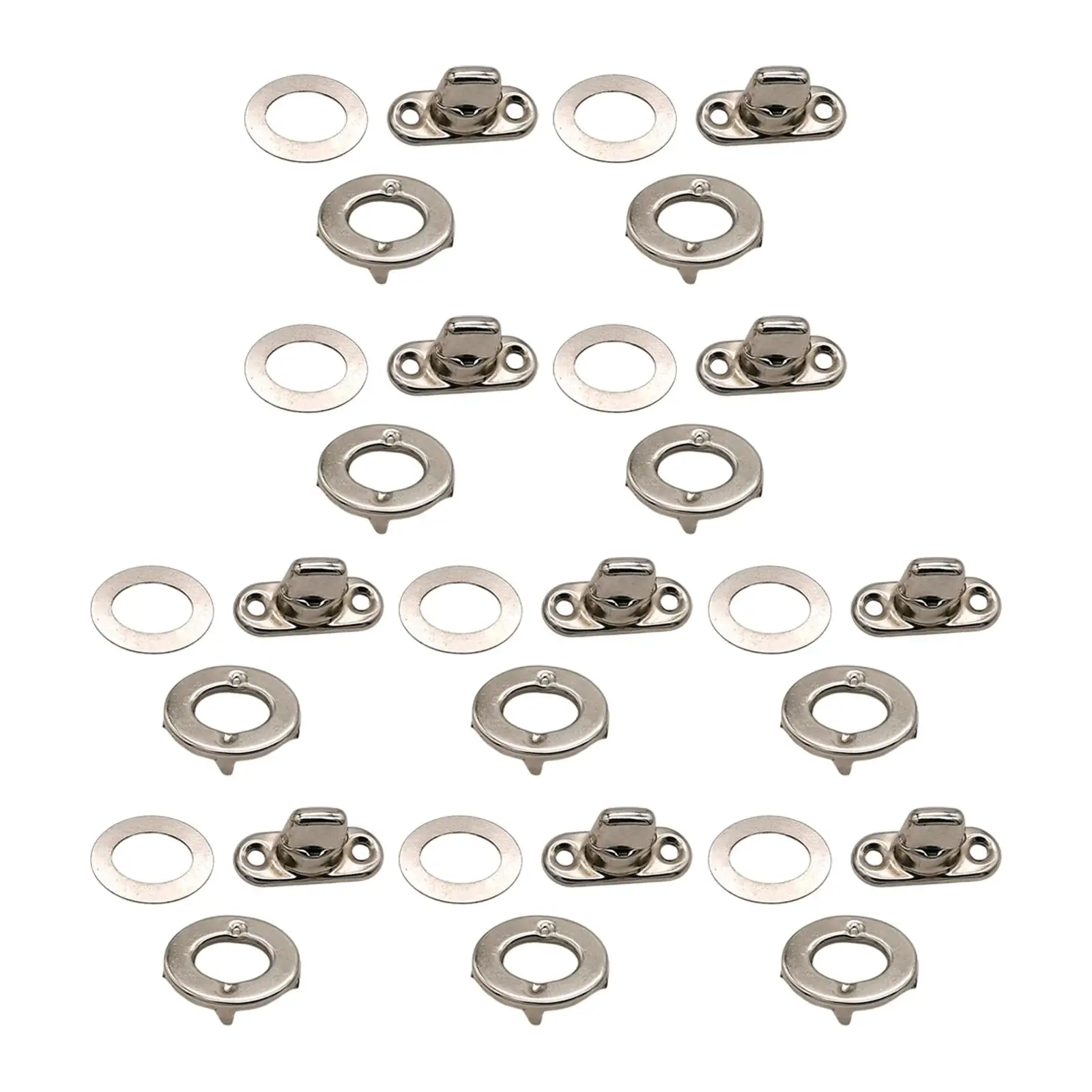 10x Smooth Rotary Lock Buckle Decorative Alloy for Luggage Craft