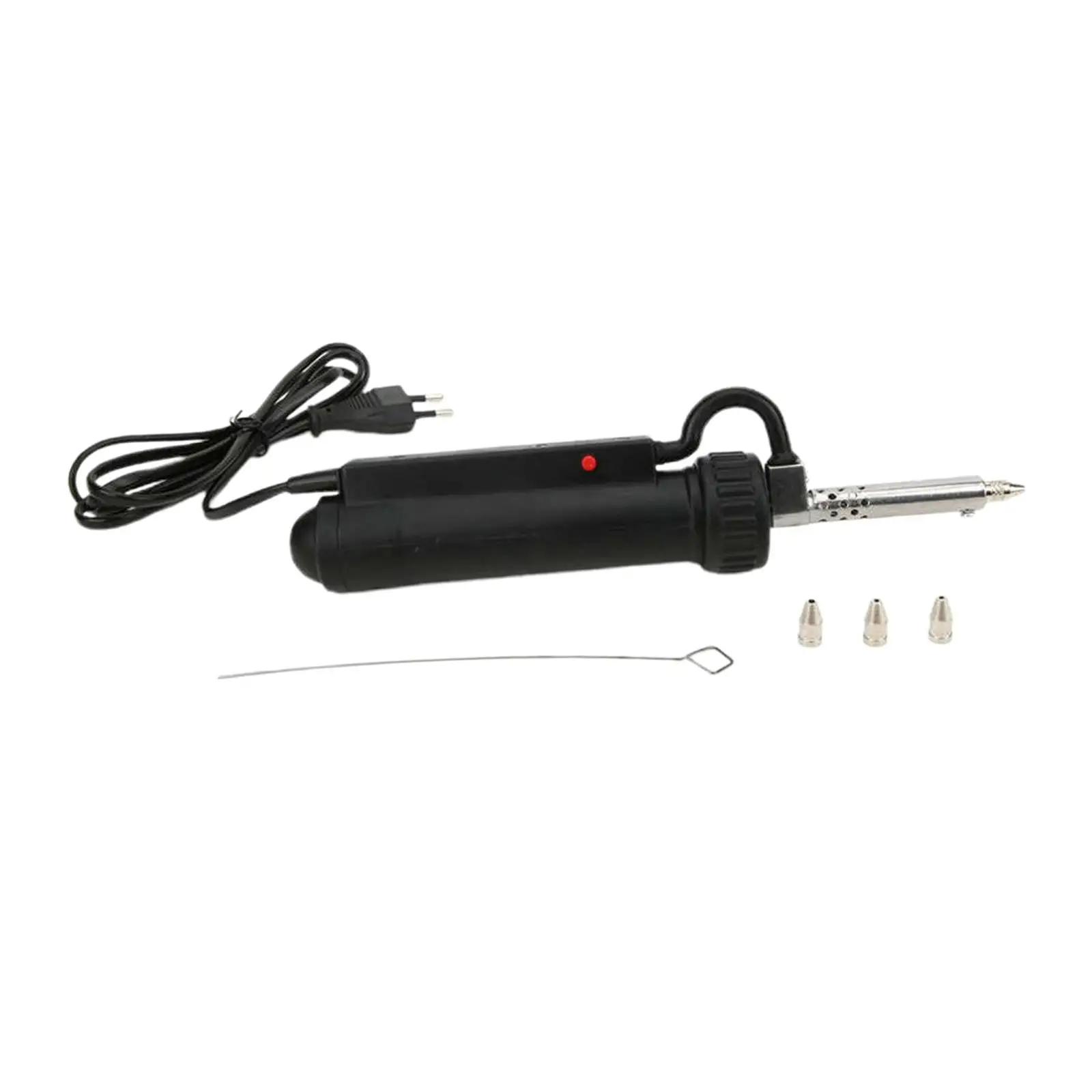 Electric Vacuum Solder Sucker Desoldering Suction Pump Iron Gun Tin Soldering Repair Tool with 3 Nozzle EU Plug 220V 30W