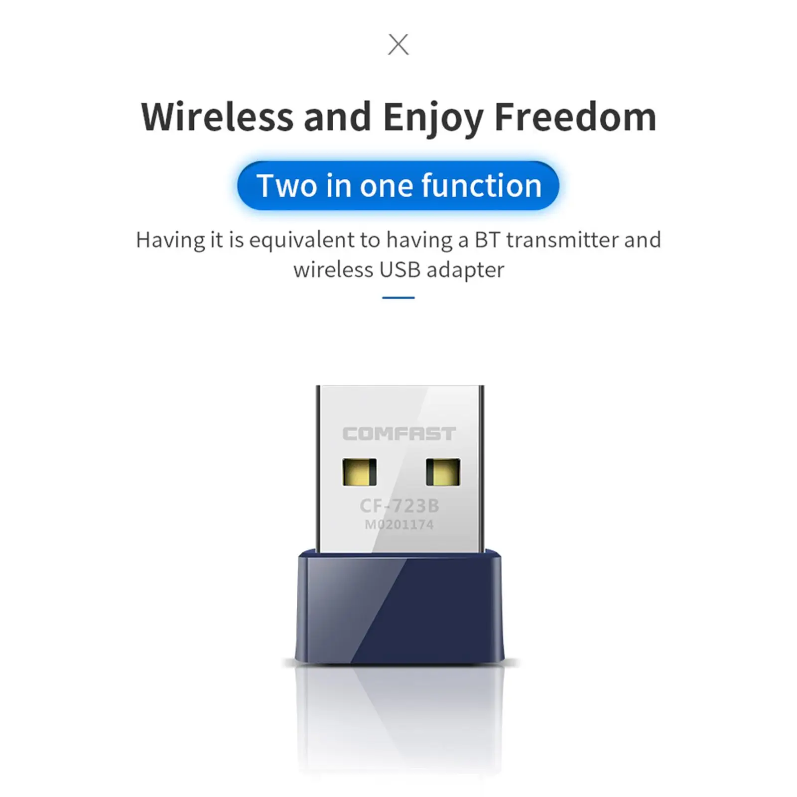 Wireless USB WiFi Bluetooth Card Receiver WLAN Adapter for Mouse Keyboard