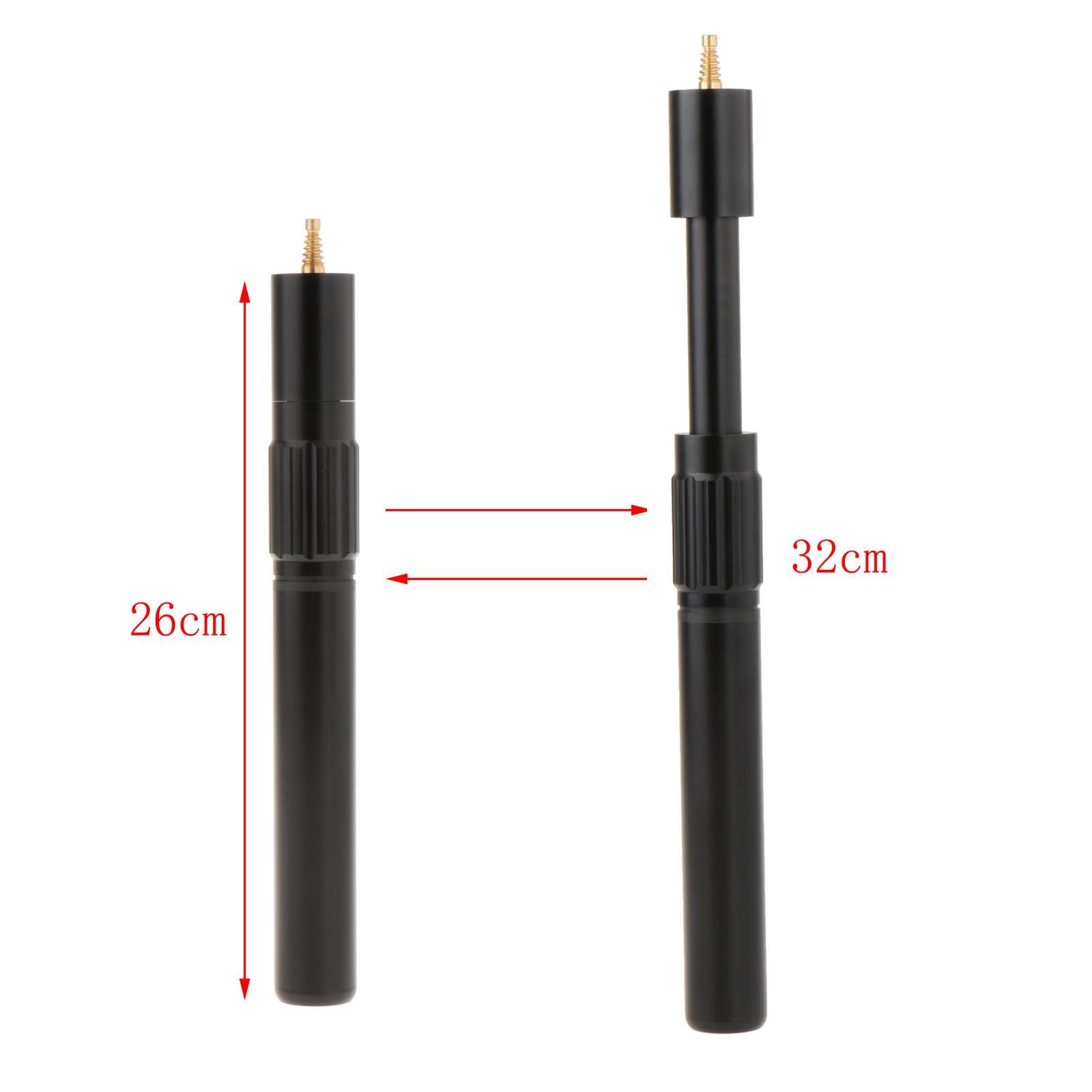 Telescopic Billiards Cue Extension Portable Aluminum Alloy Pool Cue Extender