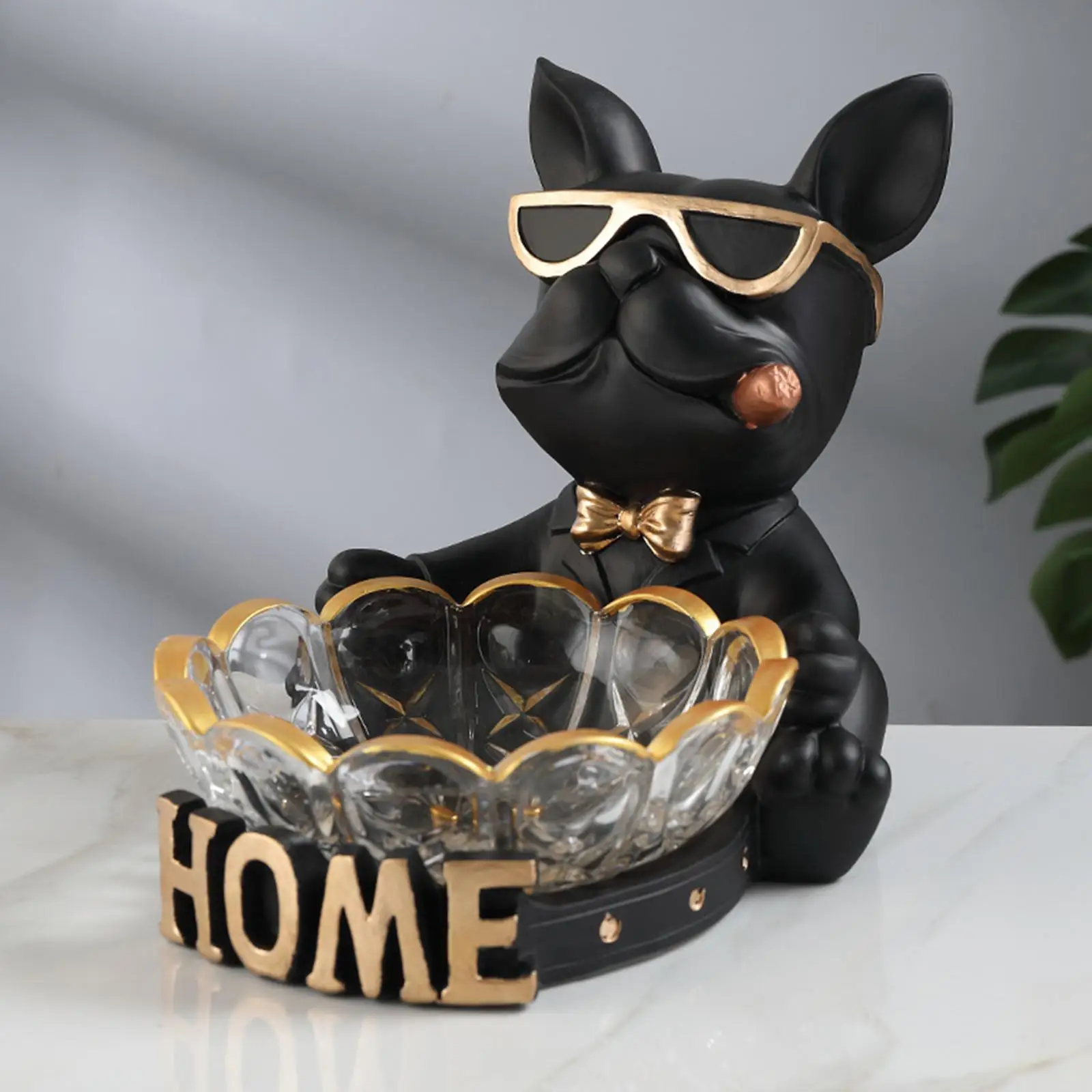 Novelty Dog Statue Figurine  Box Sundries Key Collectible Animal Sculpture  for   top Decoration Ornament