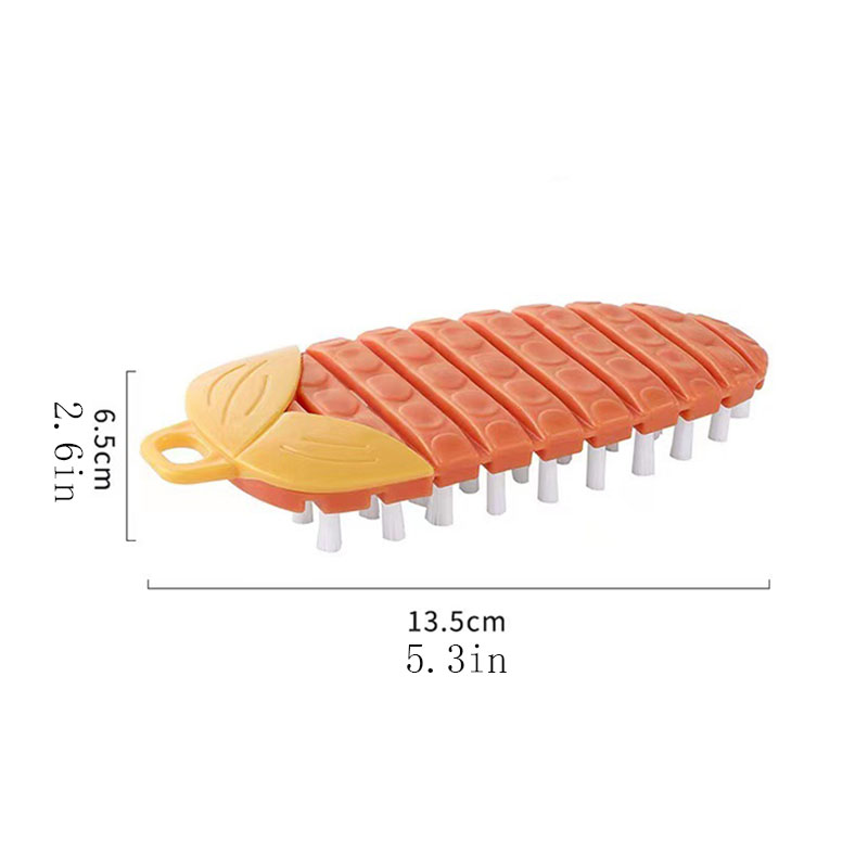 Description Picture 2 of itemBendable Cleaning Brush Fruit and Vegetable Brush Kitchen Fruit Brush Pot and Bowl Cleaning Household Brush Floor Cleaning Brush