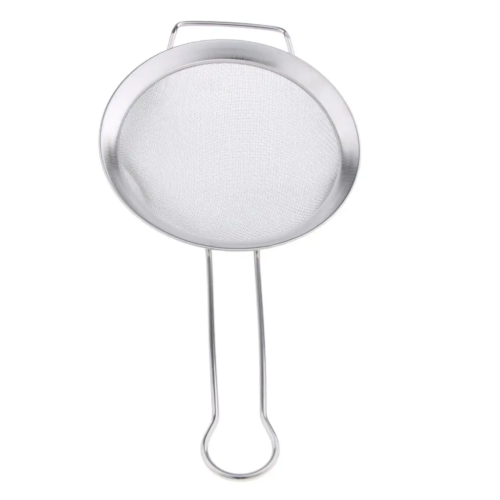  Spoon, Stainless Steel Fine Mesh Sift Strainer With longer handle, provides handy and 