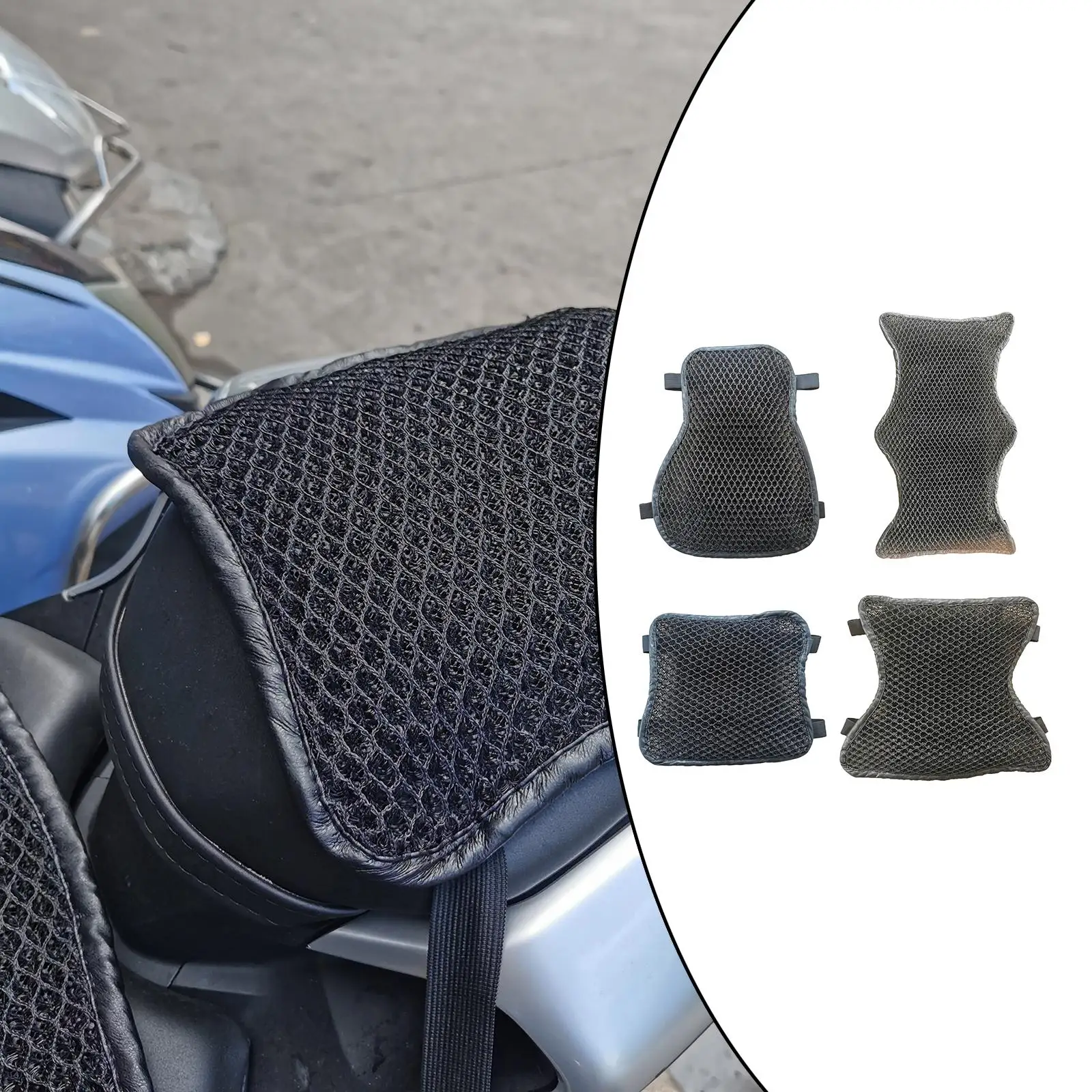 Motorcycle Seat   Double Layer Comfortable Cover Fits for Cruiser