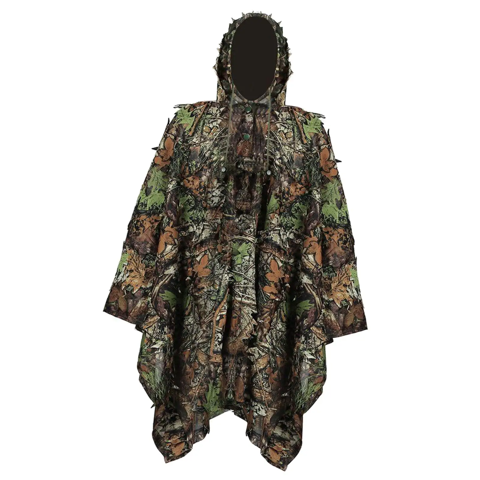 Ghillie Suit for Men Jacket Hood Camo Suit for Hunting Halloween Photography