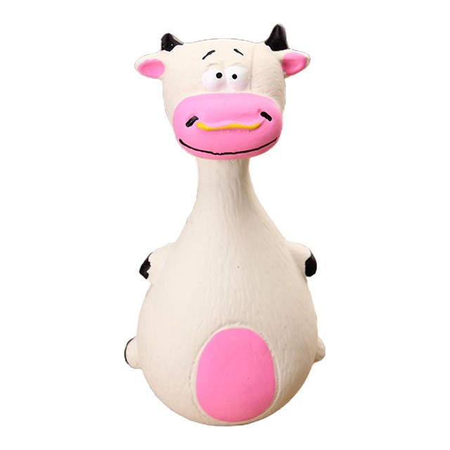 Cow dog outlet toy squeaker