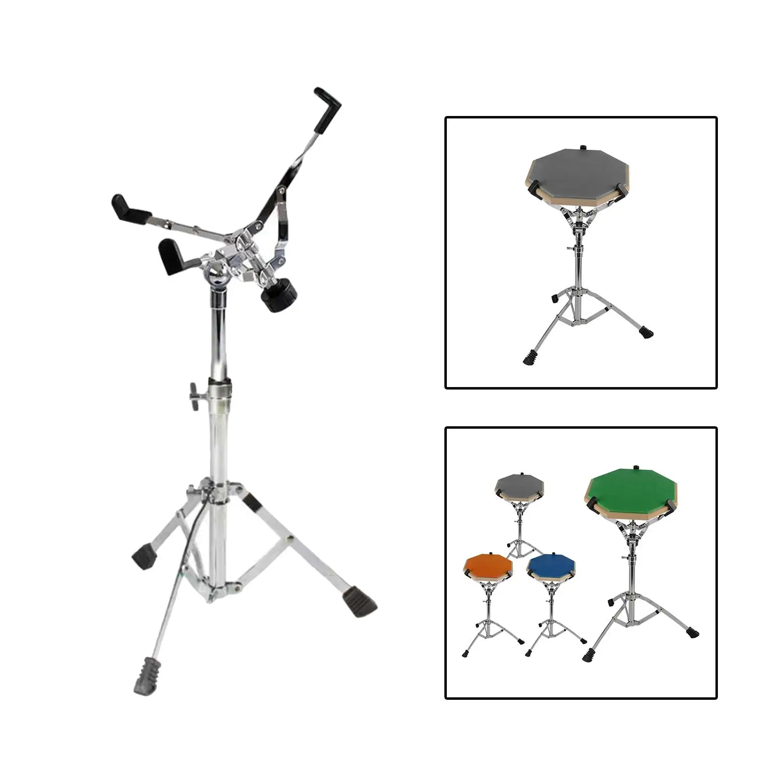 Professional Snare Drum Stand Instrument Holder Stable Tripod Triangle