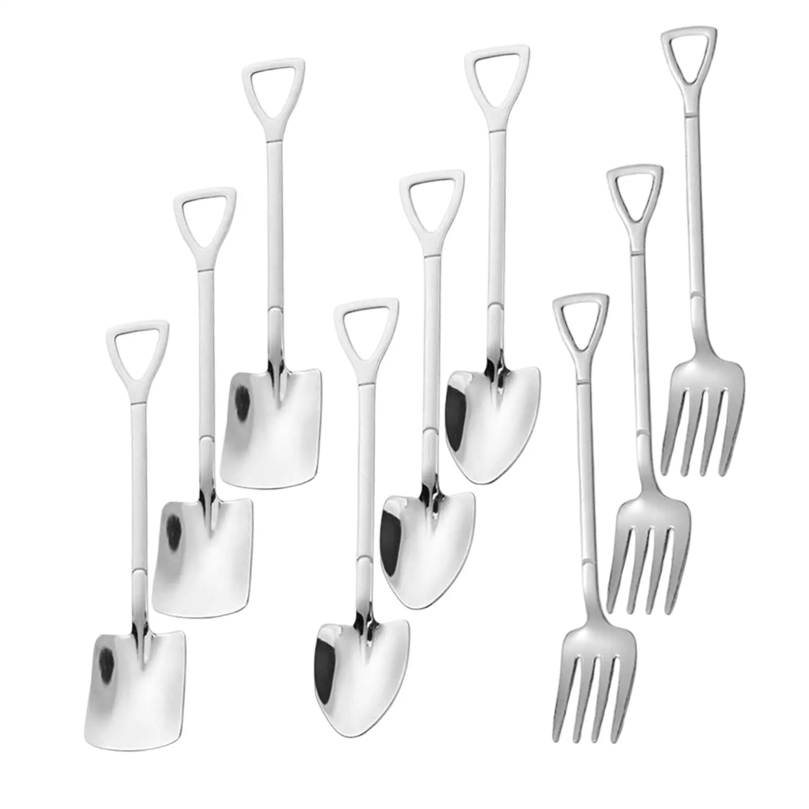 9Pcs Cutlery Set Flatware Dinnerware Espresso Spoons Tableware for Wedding