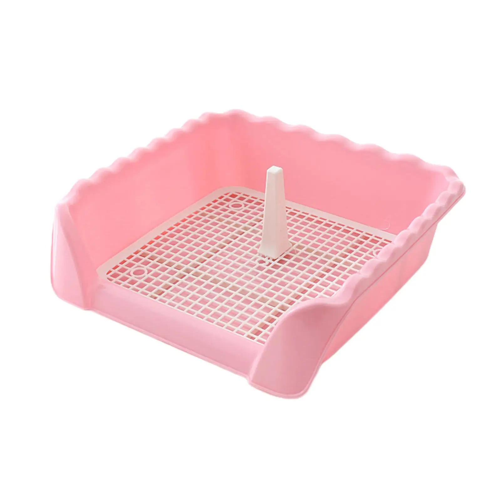 Indoor Dog Potty Tray with Protection Wall Every Side Litter box Toilet