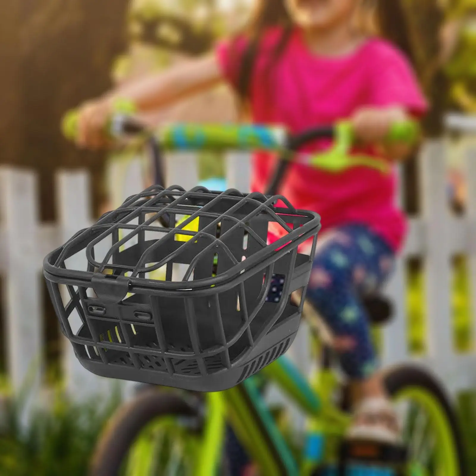Front Bike Basket Bicycle Cargo Rack Large Capacity Durable Bike Storage Basket with Cover Bicycle Basket for Mountain Bikes
