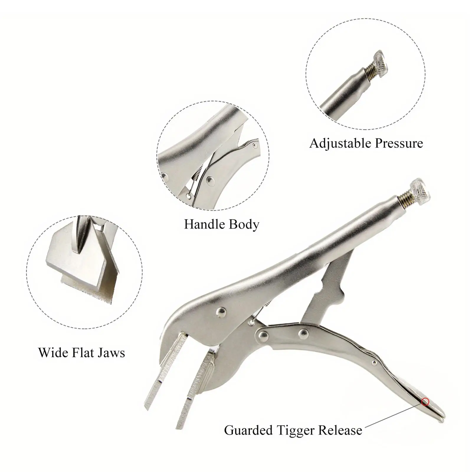 Locking Sheet Metal Clamp Sturdy Wear Resistant Sheet Metal Bender Seamer Tongs Sheet Metal Tool Welding Locking Plier Tool