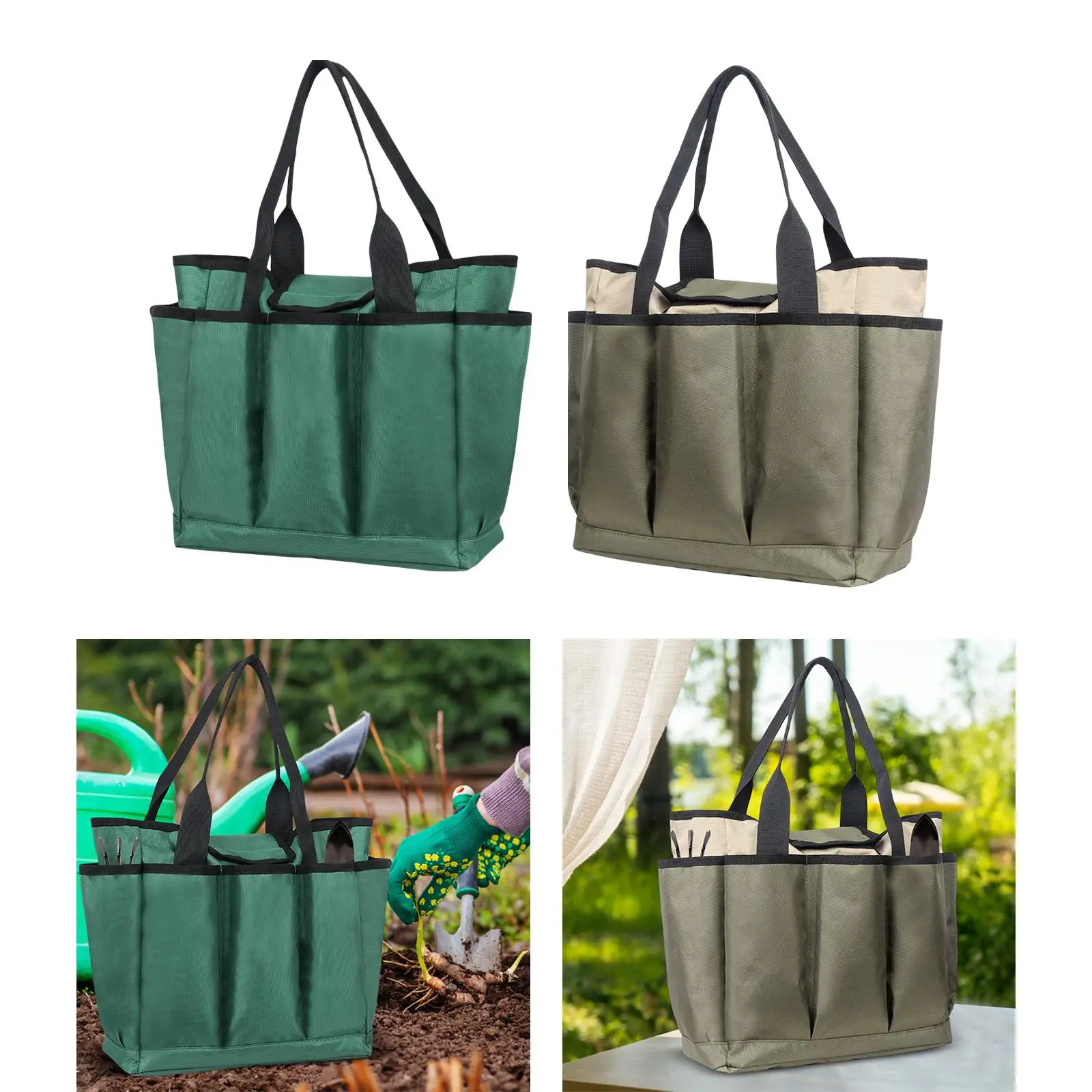 Garden Tote Storage Bag Oxford Portable handle Storage Organizer Gardeners Large Gardening Tool Holder Handbag for Lawn