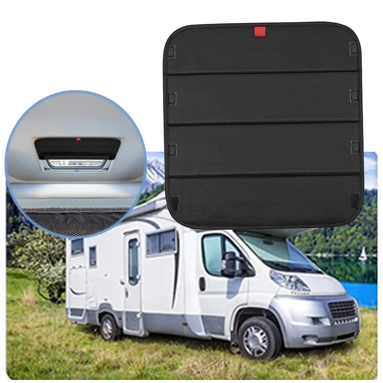 RV Skylight Blackout Cover RV Window Shade RV Roof Vent Cover for Sunroof Camping Camper Marine Applications Travel Trailer