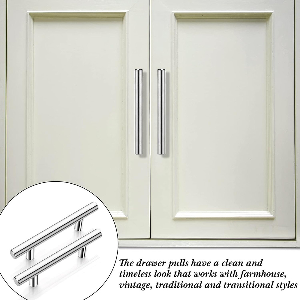 Aço inoxidável Gaveta alças, Centro Gabinete Puxa,