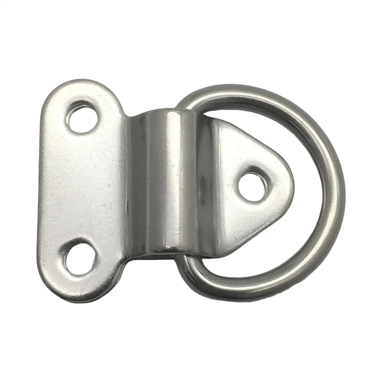 Folding Deck Pad Eyes Lashing D Ring Handle Stainless Steel Universal Heavy Duty Pull Ring for Ship Trailer Boats Truck