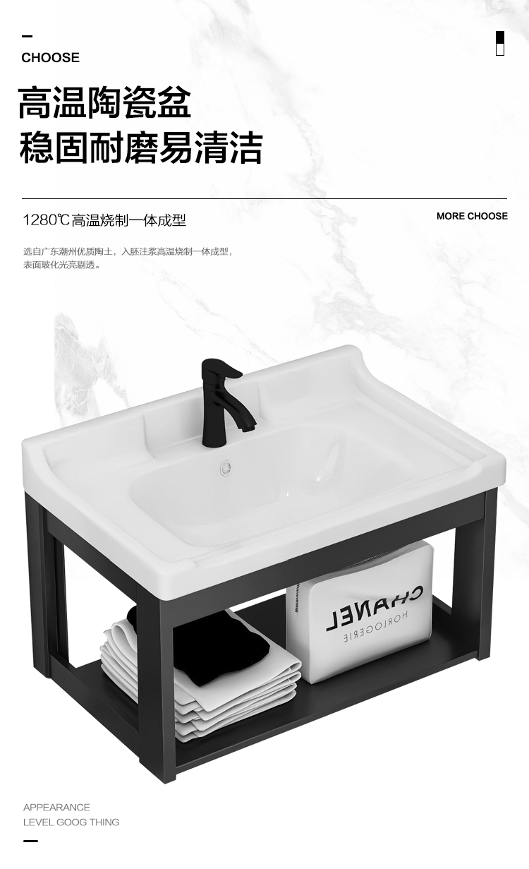 Title 5, *Wall-Mounted Wash Basin Washbasin Cabinet Comb...