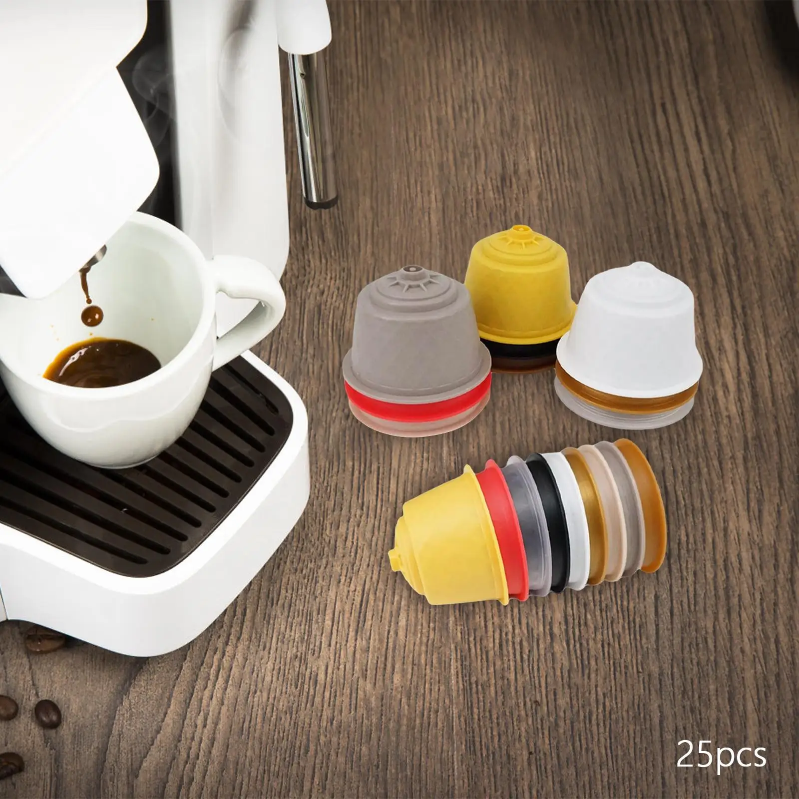 25Pcs Coffee Capsules Combo Set Portable Disposal Pods for Office Home Cafe