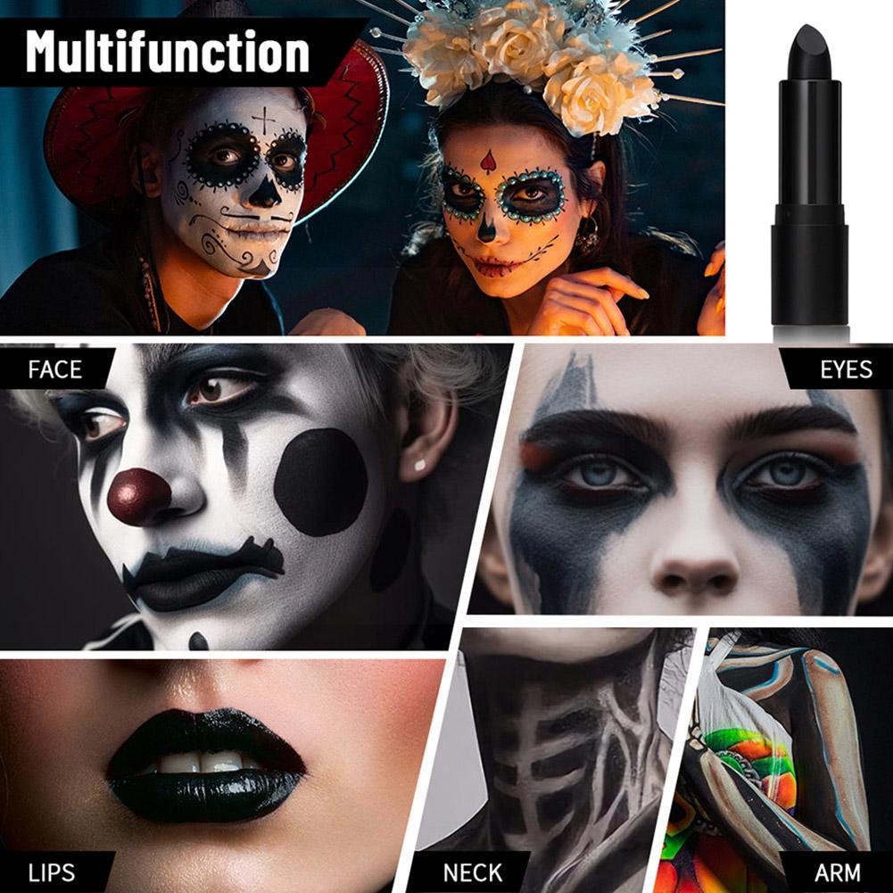 Best of Black Eye Face Body Paint Stick Cream Eyeblack Tube Black Body Painting Blendable Sticks For Halloween Cosplay Joker Makeup E7C8 Reviews & Tips - Image 4