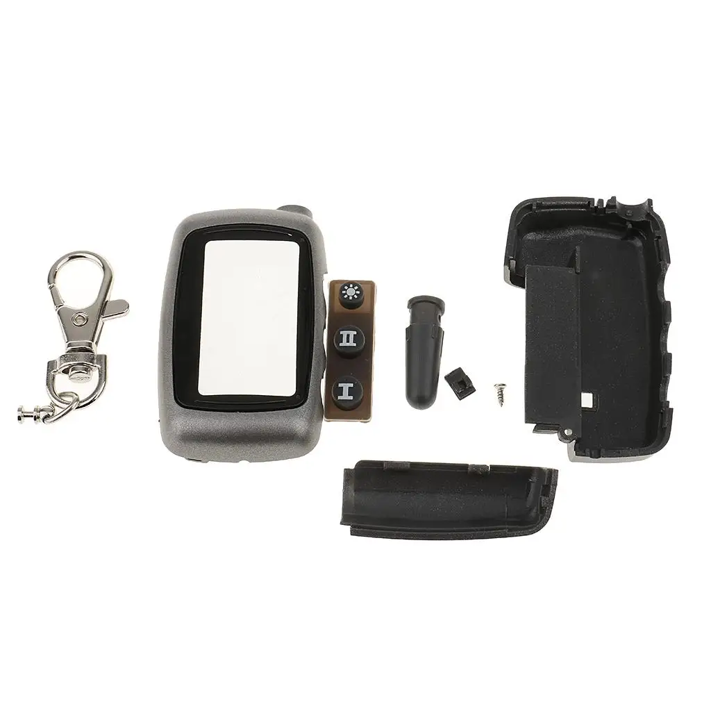 2-Way Keyless Car Alarm System Remote Controller Case for A9/A6 LCD