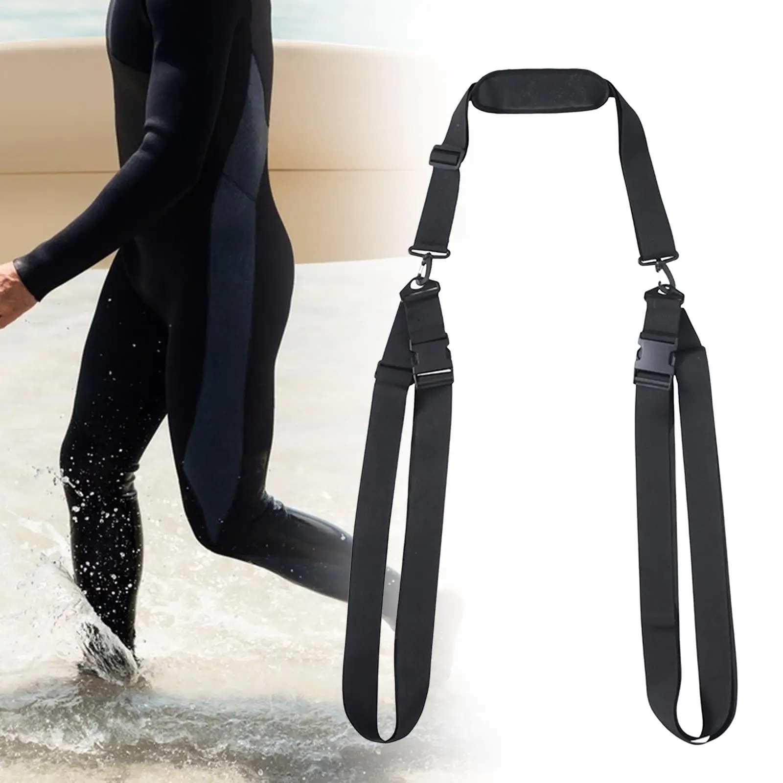 Paddleboard Carry Strap Padded Carry Belt Adjustable Portable Shoulder Belt