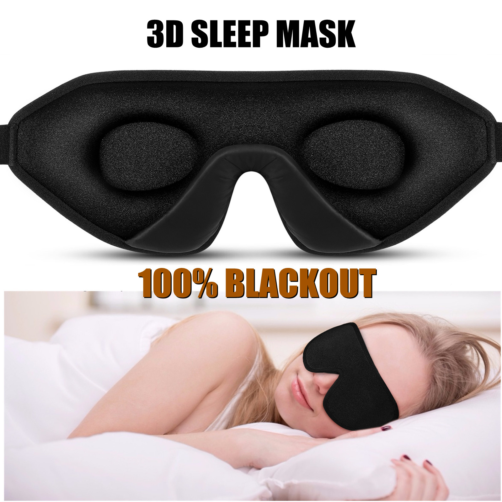 Best of Soft 3D Sleeping Mask For Light Blocking Eyemask Patch 100% Blackout Sleep Mask For Women Men Comfortable Eye Mask For Sleeping Reviews & Tips