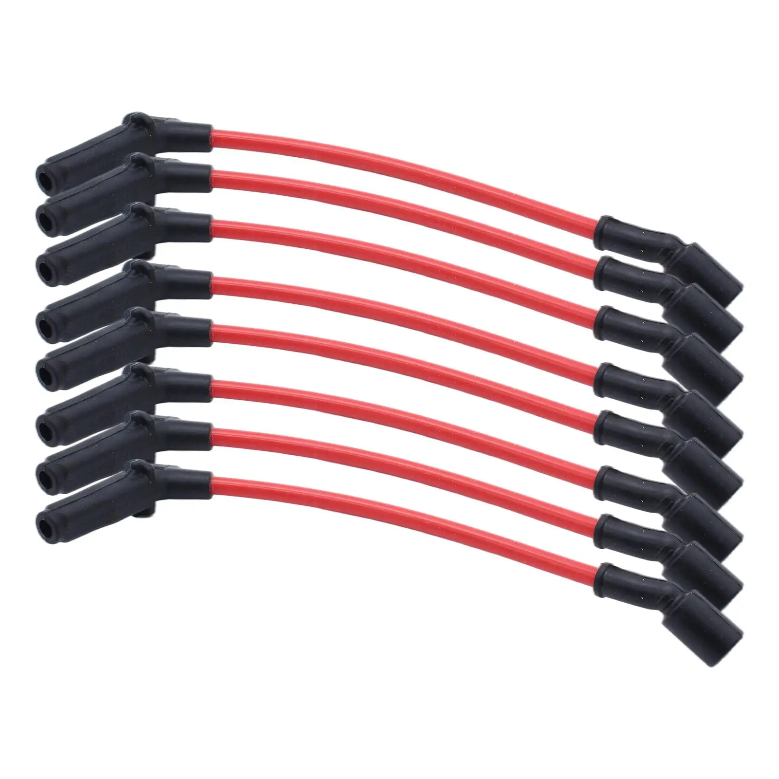 8x Car Spark Plug Wires Set 9059 999-2006 High Strength Easy to Install Direct Replaces High Performance