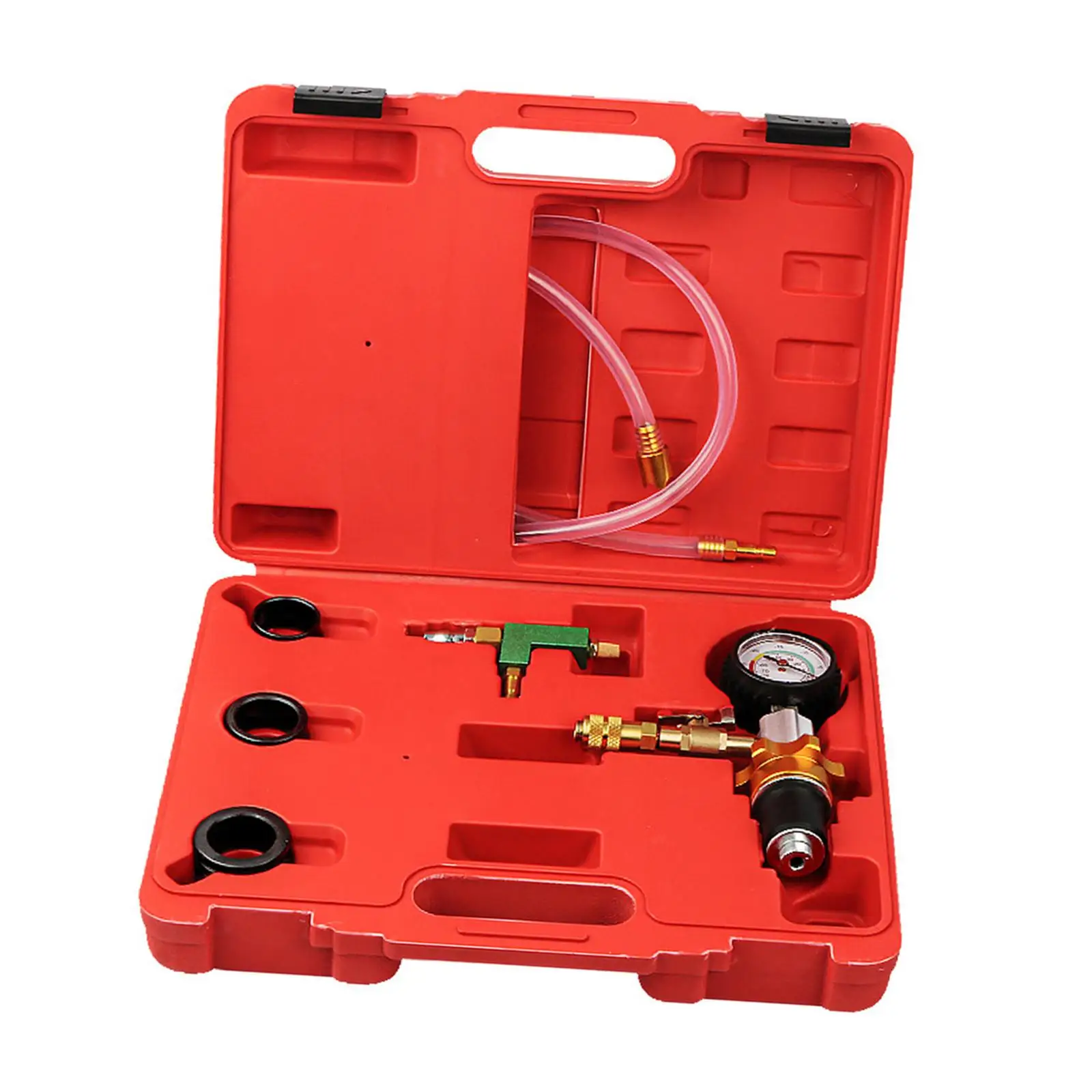 Vacuum Coolant Refill Tool set with A Soft Tube Leak Tester Professional Repair Radiator Pressure Tester for Cars Vehicle