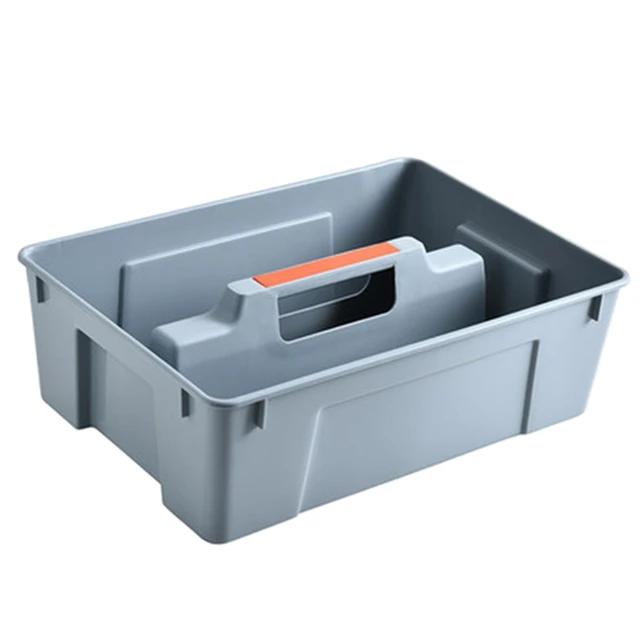 2 Dividers Tool Storage Box Portable Plastic Hardware Toolbox with Handle  Home
