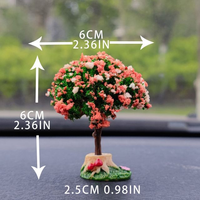 sunhillsgrace home decor miniature multicolour tree cherry tree artificial  flower tree decoration mini love tree