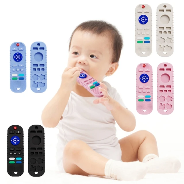 Mordedores de silicona para bebés, juguete de dentición con forma de  Control remoto, 6-12 meses - AliExpress