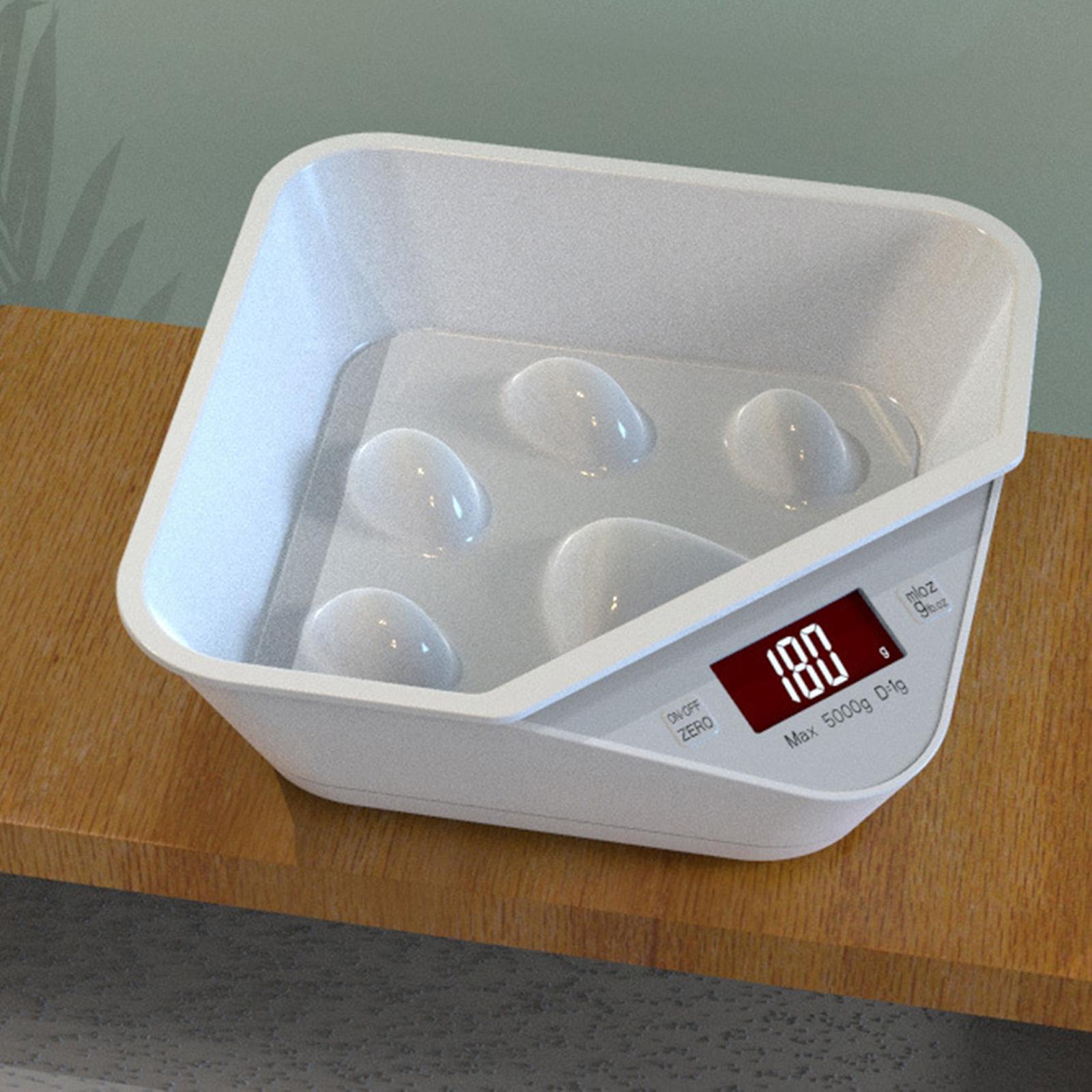 Weighing Digital Feeding Bowl Food Bowl Digital Scale Slow Feeder for Small Medium Dogs