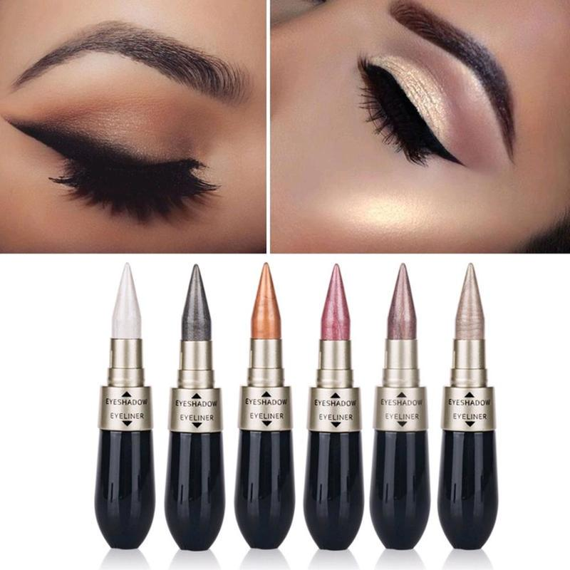 Best of Eyeshadow Eyeliner Combination Double-end Waterproof Liquid Eye Shadow Pencil Cosmetic Reviews & Tips