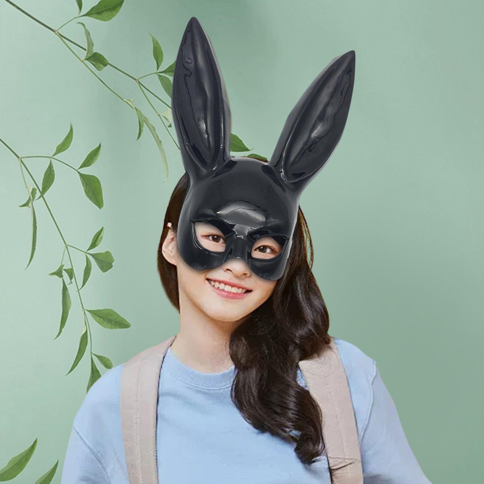 Bunny Mask Christmas Theatrical Mardi Gras Women`s Masquerade Rabbit Mask