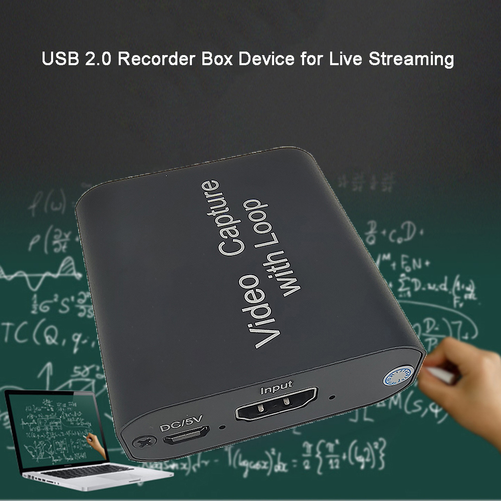 Title 2, Nku 4K Audio Video Capture Card vith Loop Out U...