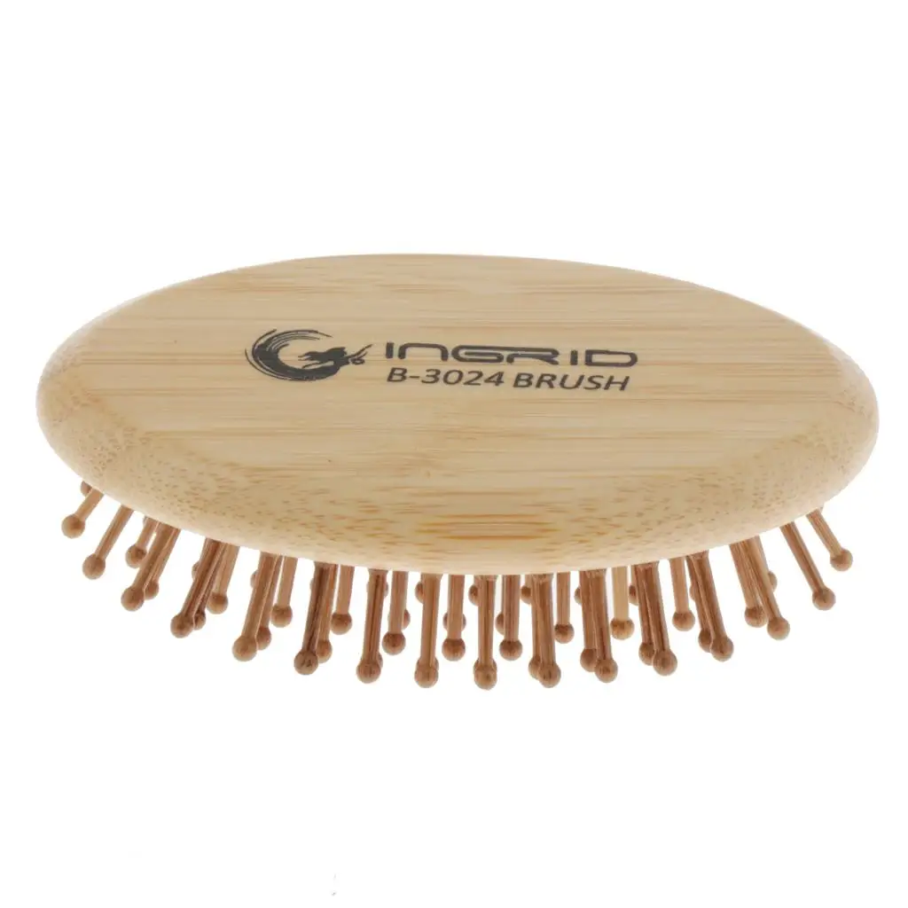 Frizz  Scalp Massage Paddle Brush Travel Cushioned Anti Hairbrush