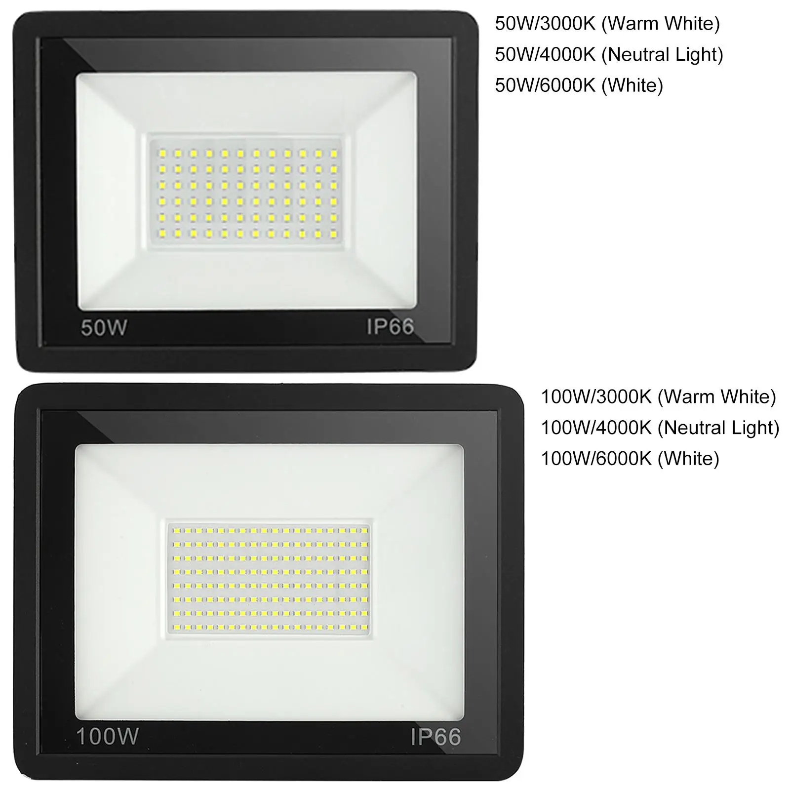 Waterproof IP66 Led Flood light Led Spotlight Projector Street Outdoor Lighting Wall Lamp Spotlight