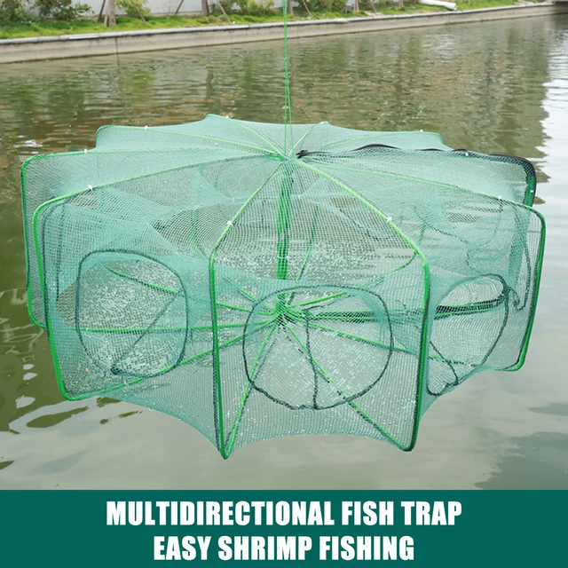 Easy Throw Full Automatic Outdoor Foldable Nylon Mesh 4/6/8/12/16 Holes Magic  Fishing Trap Fish Net - AliExpress
