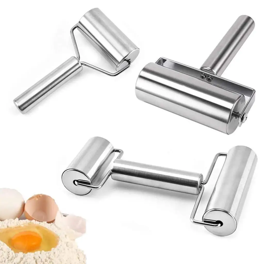 Stainless Steel Rolling Pin,  Pastry  Roller Kitchen Utensils