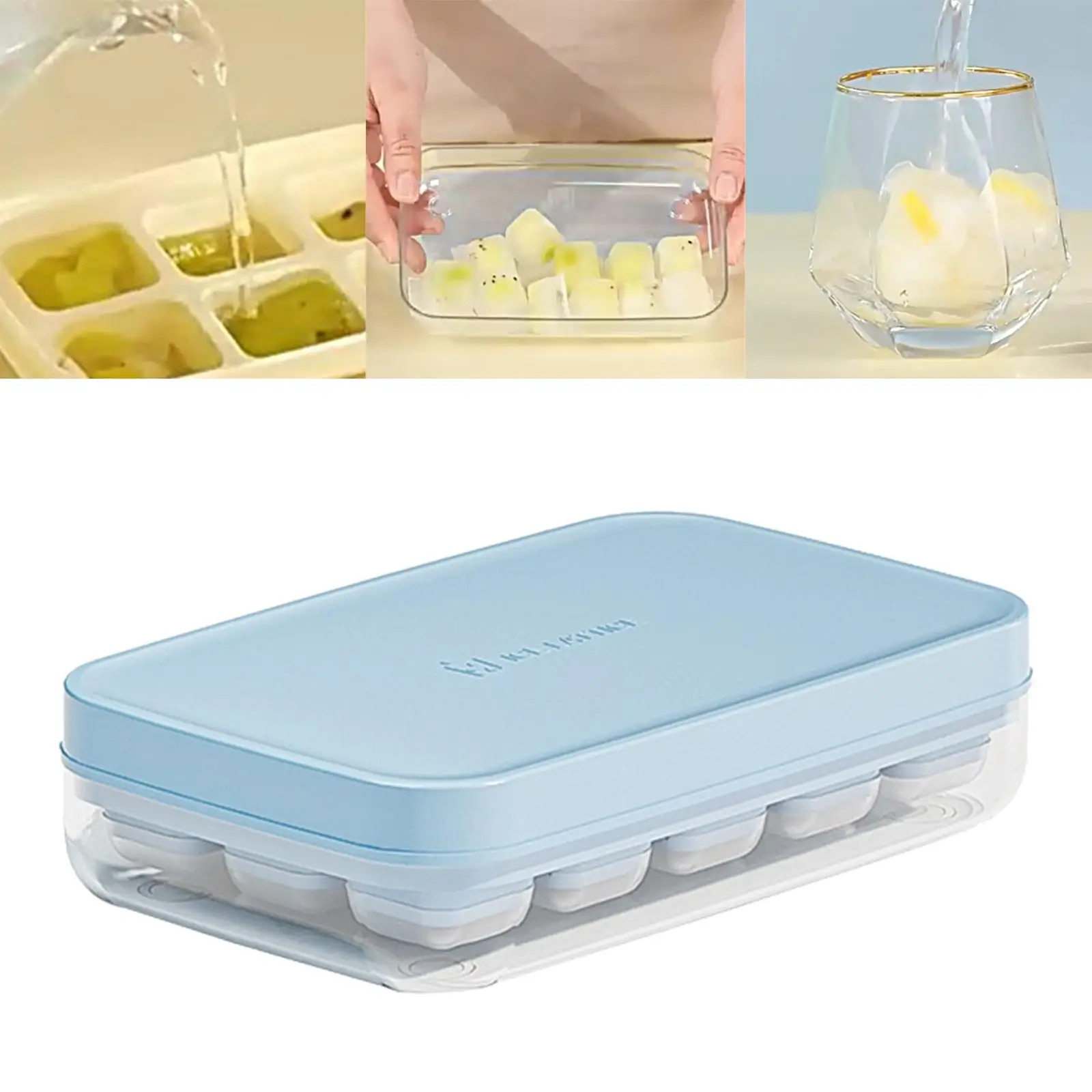 freezers ice Tray Space Saving Easy Release for pudding Drinks