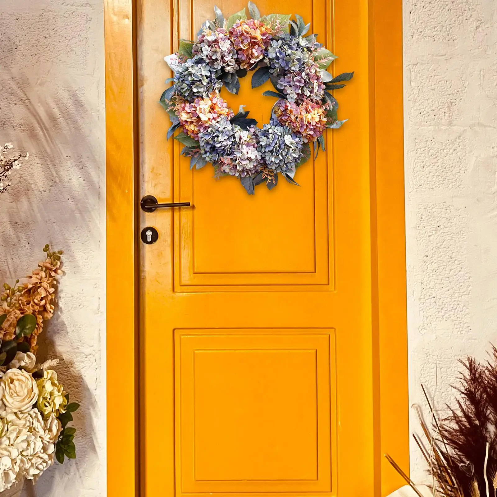  Winter  Colorful Hydrangea Flower for Front Door Floral Door  Decor