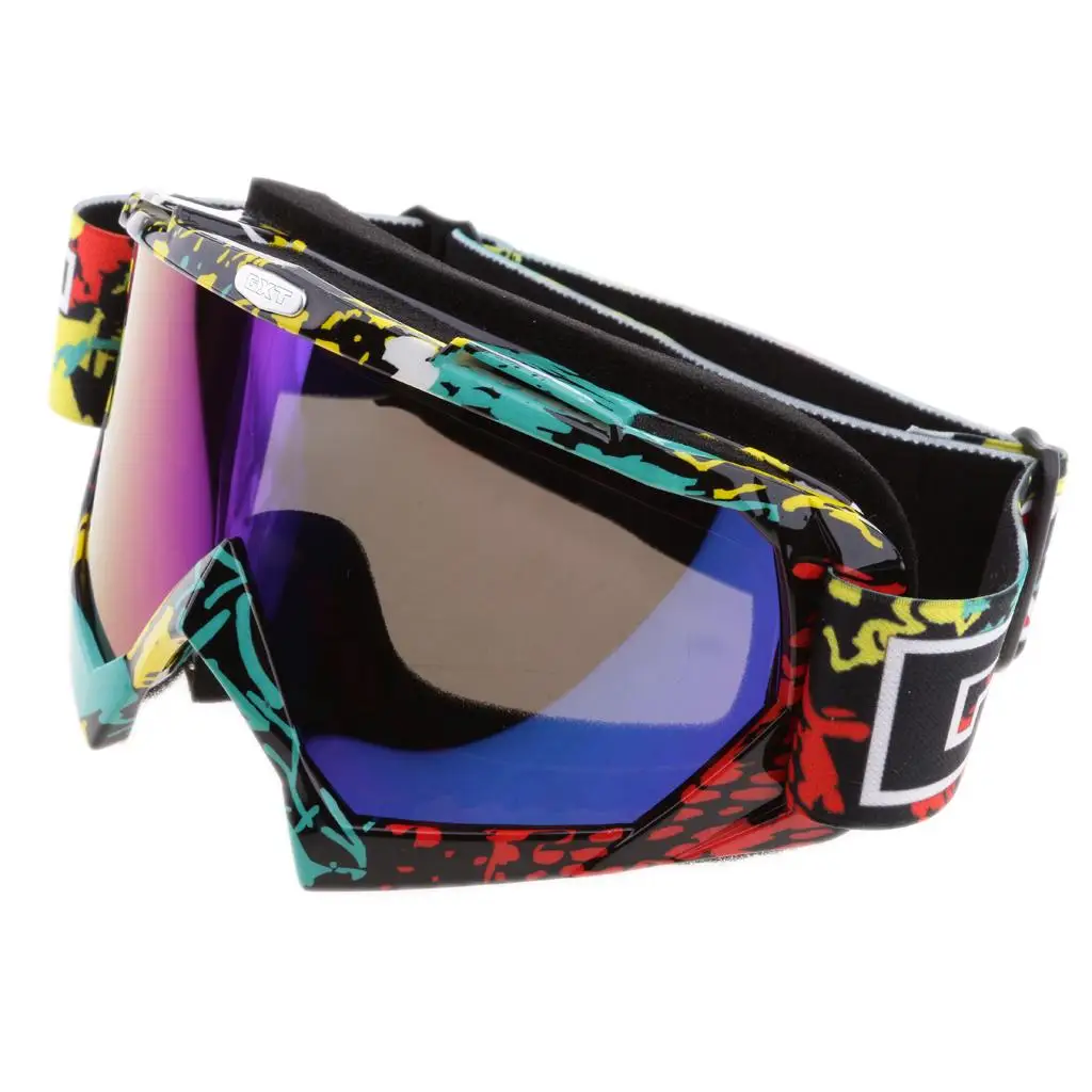 Motorcycle Motocross Dirt Bike ATV Racing Goggles Ski Snowboard Snowmobile Glasses Windproof Dustproof Eyewear