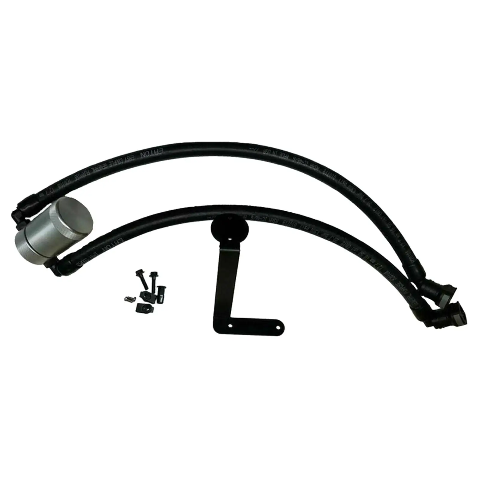 Passenger Side 3.0 Oil Separator Black Oil Catch Can for Ford F-150 2.7L 3.5L 5.0L Raptor Direct Replaces Accessories