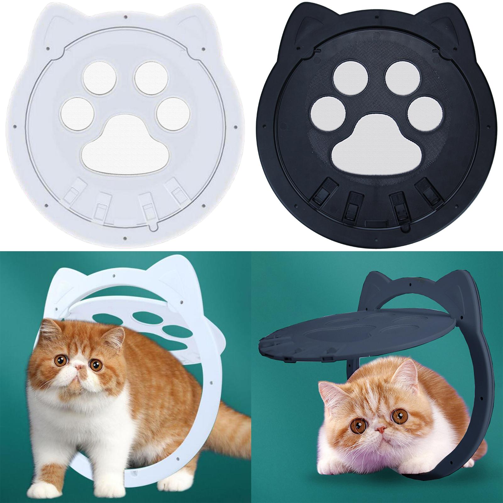 Small Dog Cat Flap Door Pet Supplies Safe Doggie Gate Magnetic Pet Doors