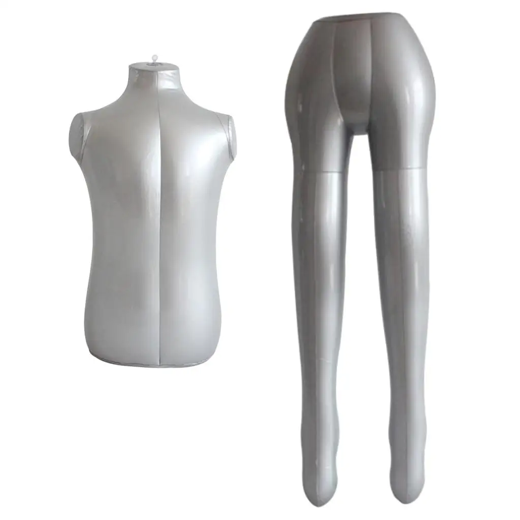 Inflatable Girl Mannequin Bust Leg Tops Trousers Display Dummy Models Holder