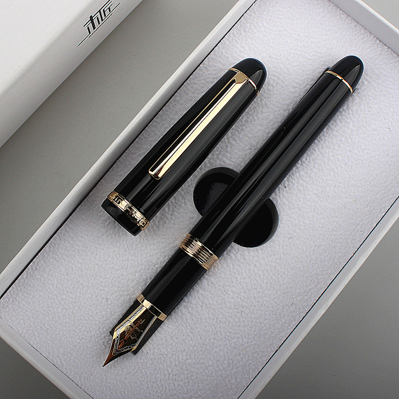 preto ouro ef f iridium nib escola