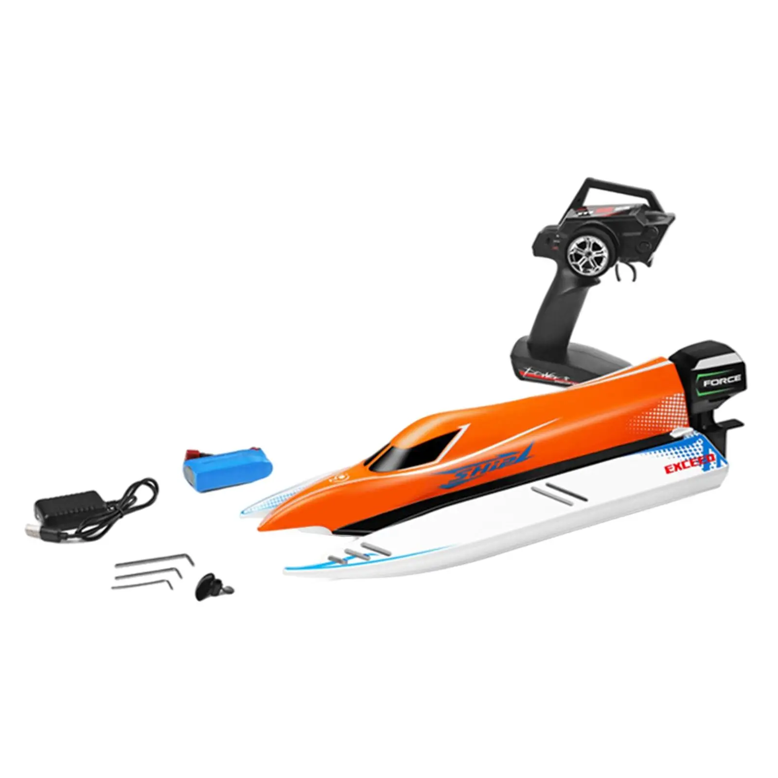 2.4G RC Ship Speedboat Remote Control Self-Righting Racing Boat 45km/h