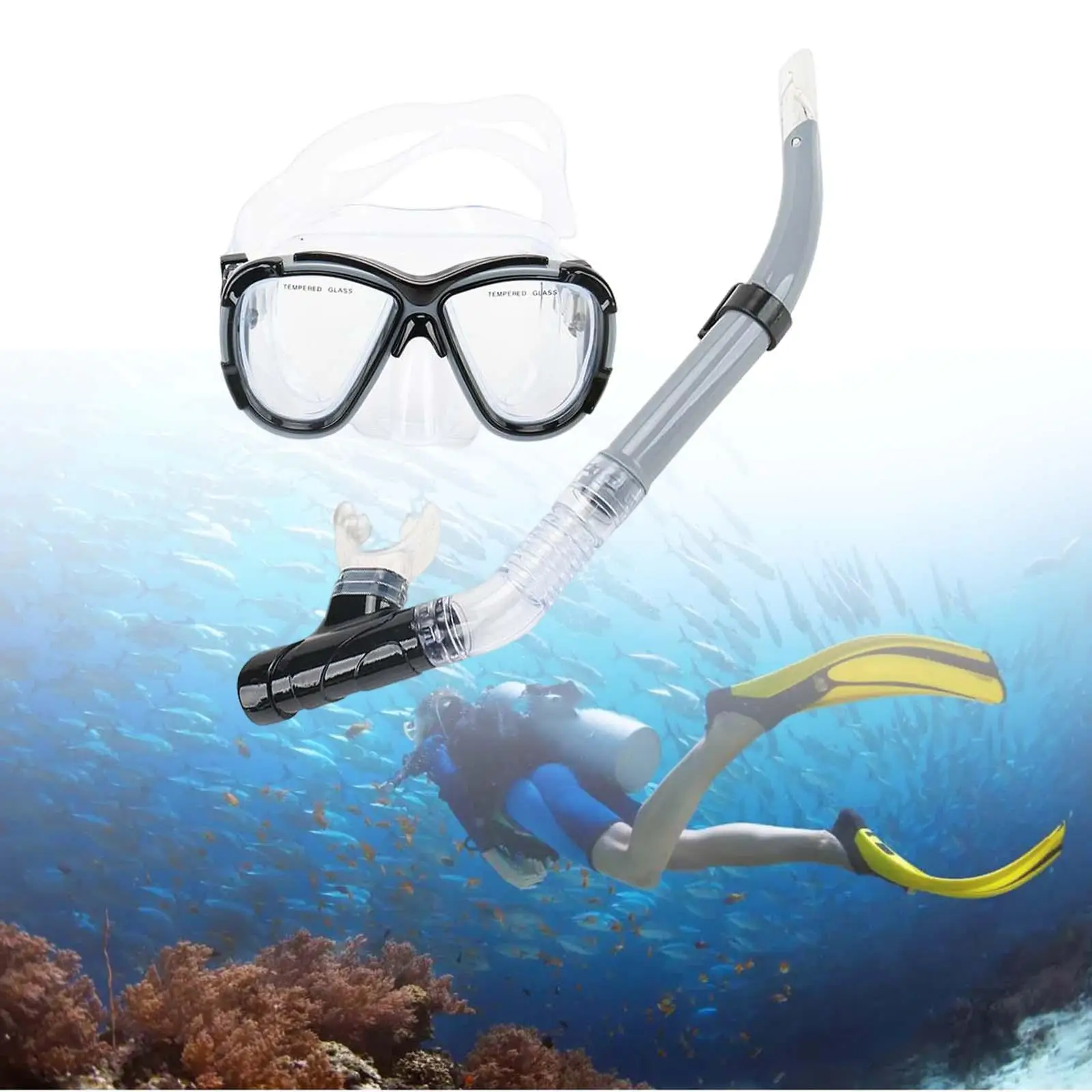 Snorkeling Gear Glasses Scuba Diving Cover Training Equipment Swim Dive Swimming