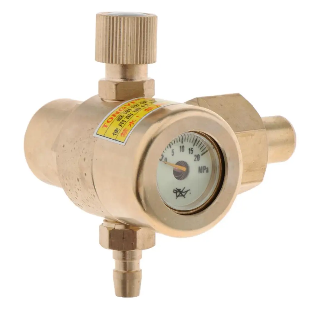 0-20 Mpa Argon Flow Meter Gas Pressure Regulator Flowmeter Welding Gauge